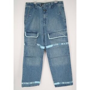 Vintage Y2K Marithe Francois Girbaud Mens 38 Shuttle Tape Jeans Baggy Wide 38x34